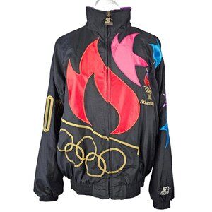 1996 Atlanta Olympics Starter Basketball Jacket black - Size S